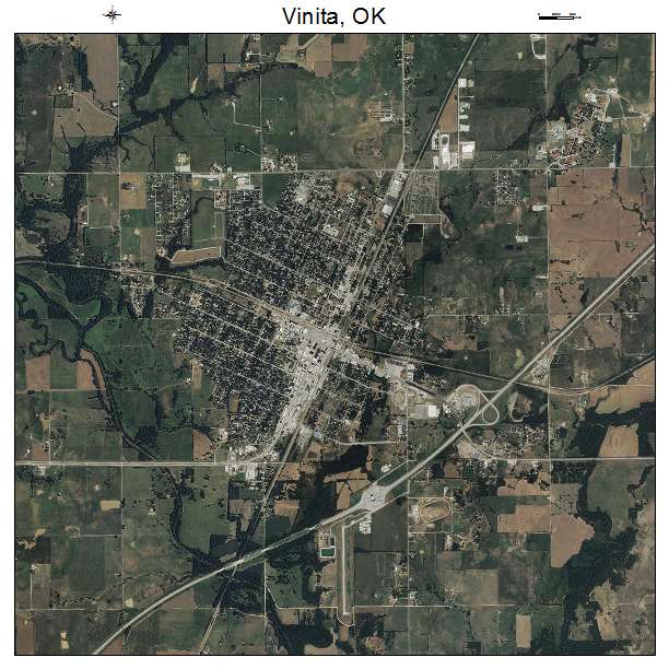 Vinita, OK air photo map