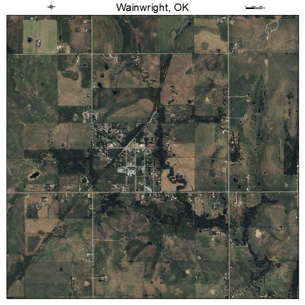 Wainwright, OK air photo map