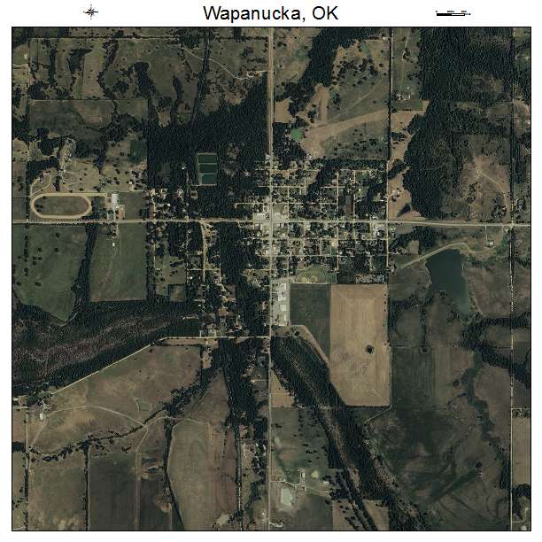 Wapanucka, OK air photo map