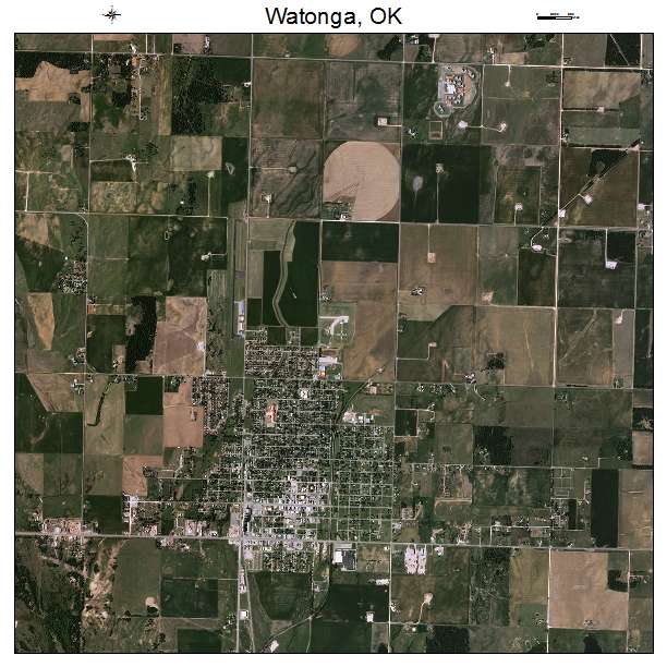 Watonga, OK air photo map