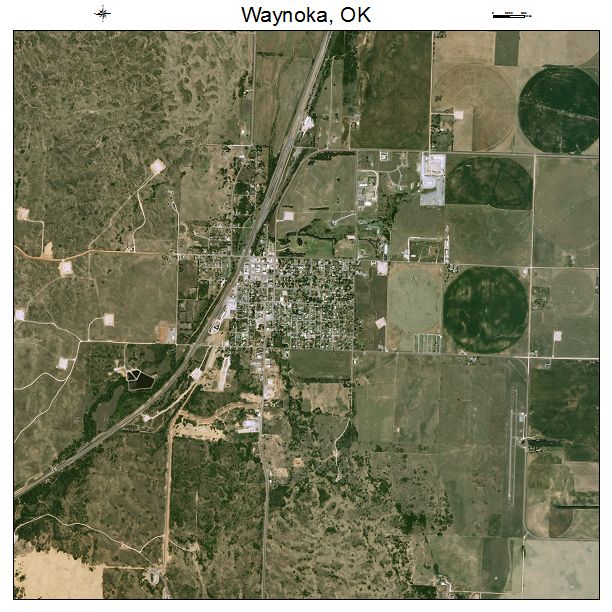 Waynoka, OK air photo map