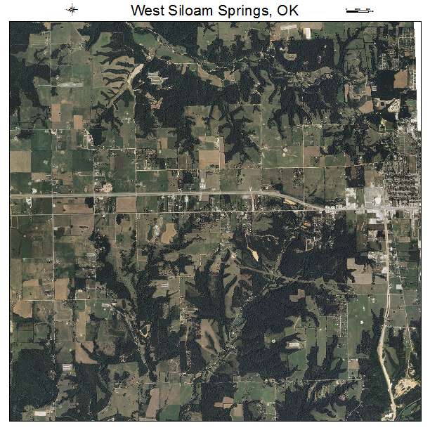 West Siloam Springs, OK air photo map