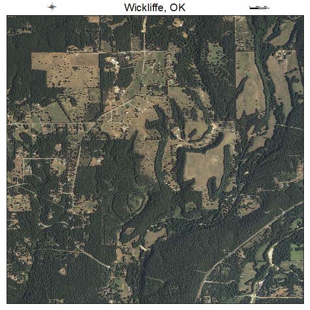 Wickliffe, OK air photo map