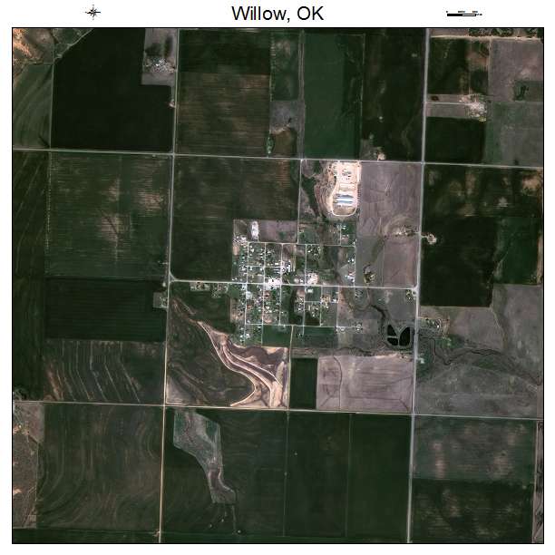 Willow, OK air photo map