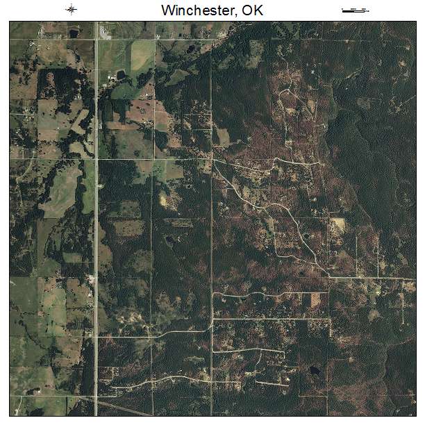 Winchester, OK air photo map