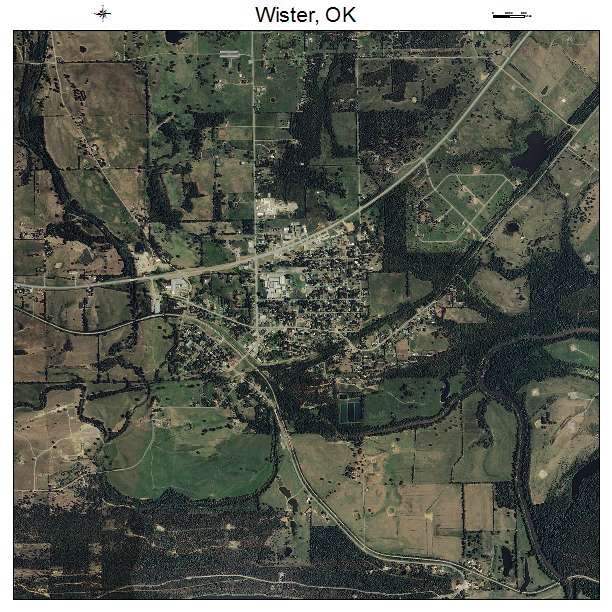 Wister, OK air photo map