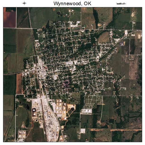 Wynnewood, OK air photo map