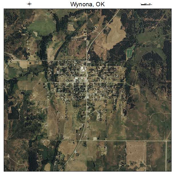 Wynona, OK air photo map