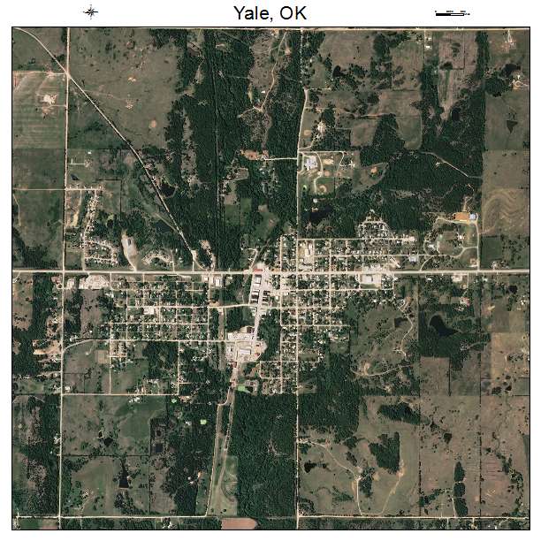 Yale, OK air photo map