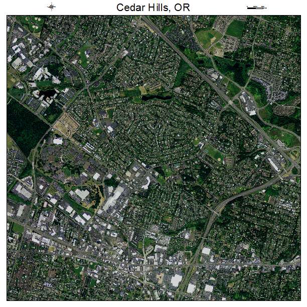 Cedar Hills, OR air photo map