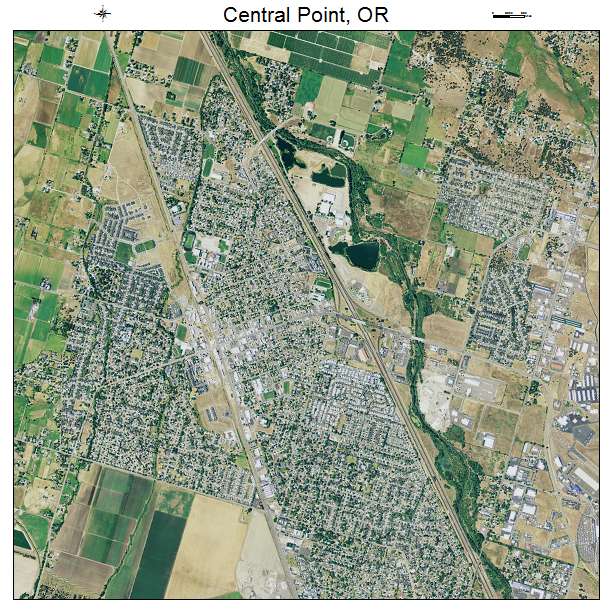 Central Point, OR air photo map