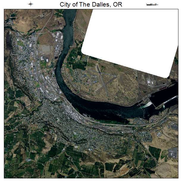 City of The Dalles, OR air photo map
