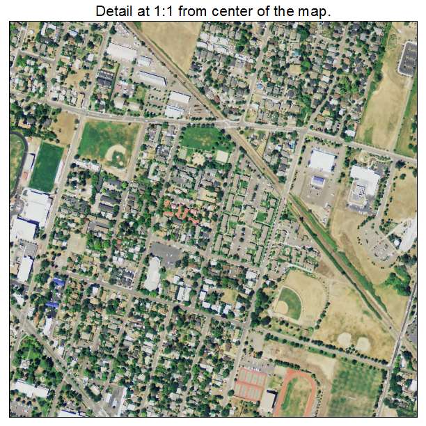 Ashland, Oregon aerial imagery detail