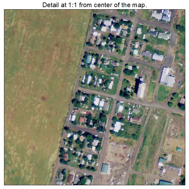 Athena, Oregon aerial imagery detail