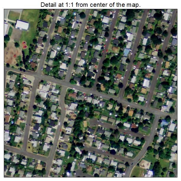 Aumsville, Oregon aerial imagery detail