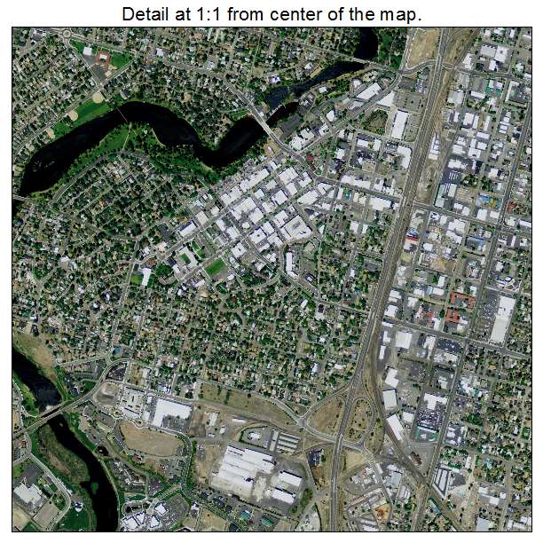 Bend, Oregon aerial imagery detail