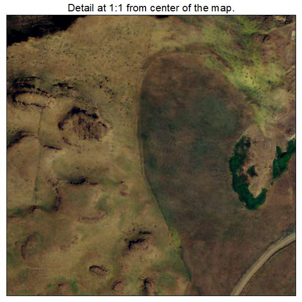 Biggs Junction, Oregon aerial imagery detail
