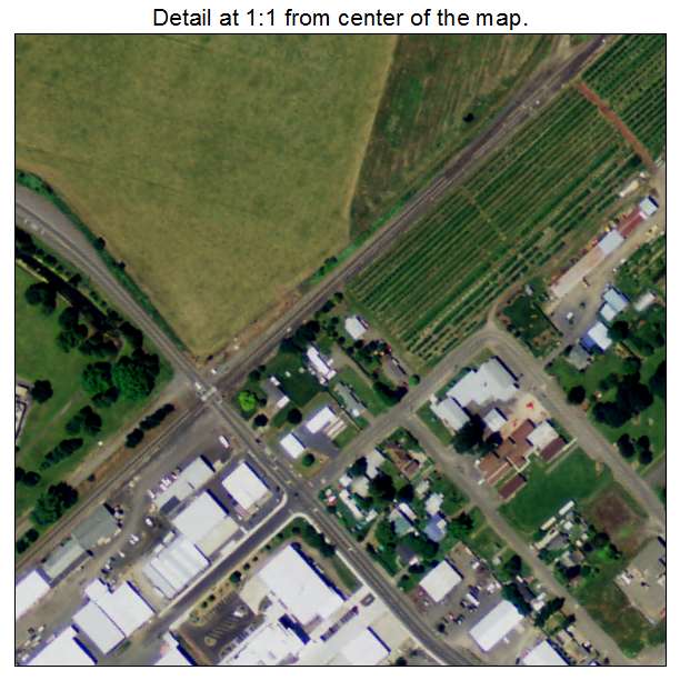 Brooks, Oregon aerial imagery detail