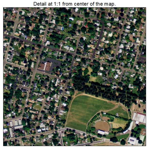 Canby, Oregon aerial imagery detail