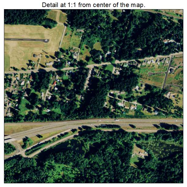 Cascade Locks, Oregon aerial imagery detail