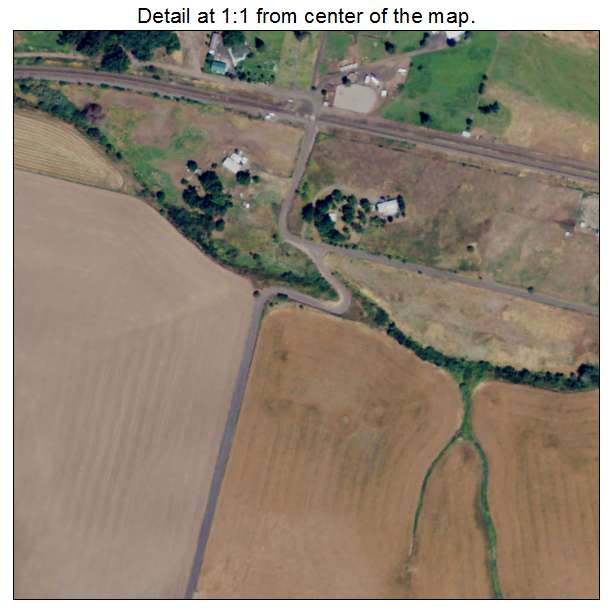 Cayuse, Oregon aerial imagery detail