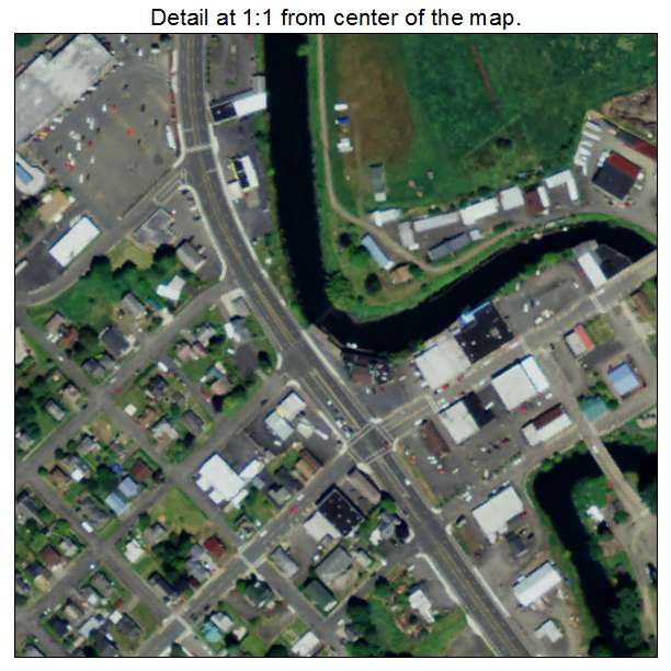 Clatskanie, Oregon aerial imagery detail