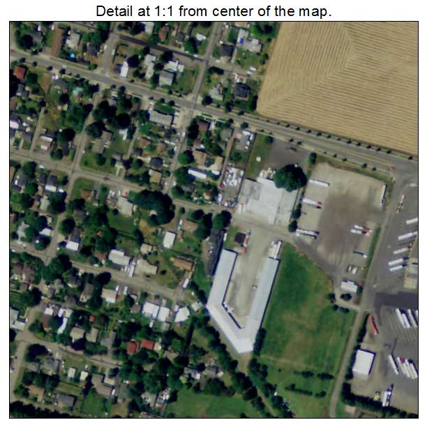 Coburg, Oregon aerial imagery detail