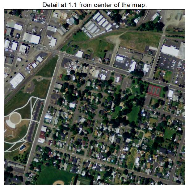 Cottage Grove, Oregon aerial imagery detail