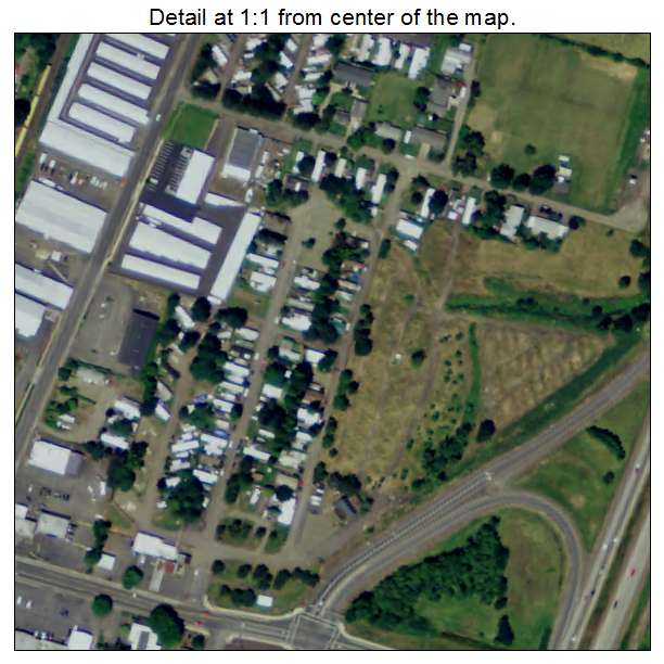 Creswell, Oregon aerial imagery detail