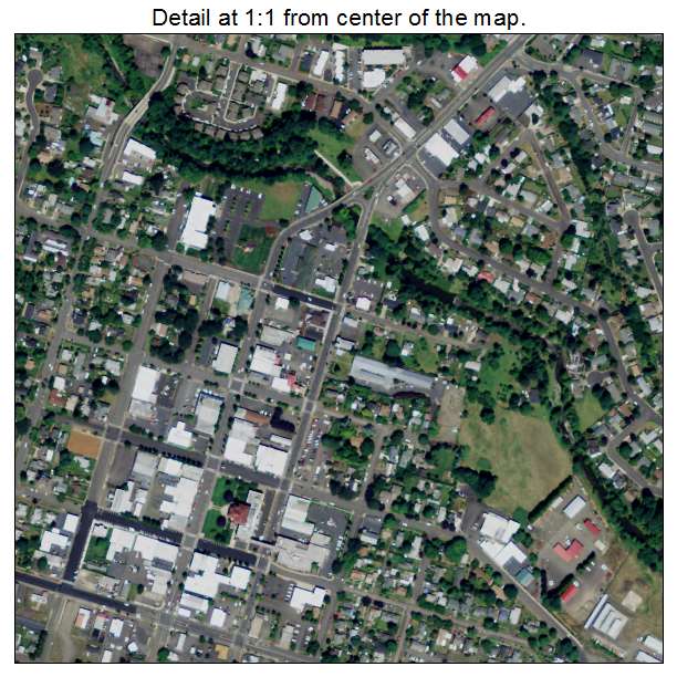 Dallas, Oregon aerial imagery detail