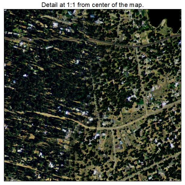 Deschutes River Woods, Oregon aerial imagery detail