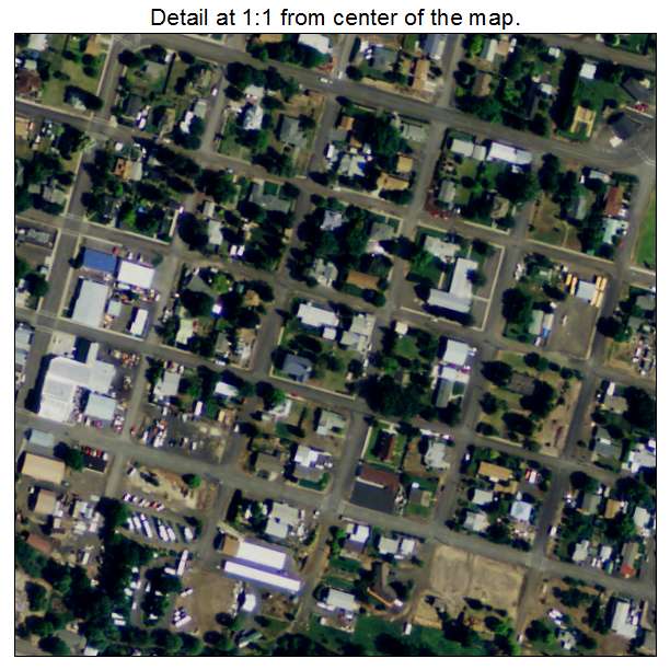 Dufur, Oregon aerial imagery detail