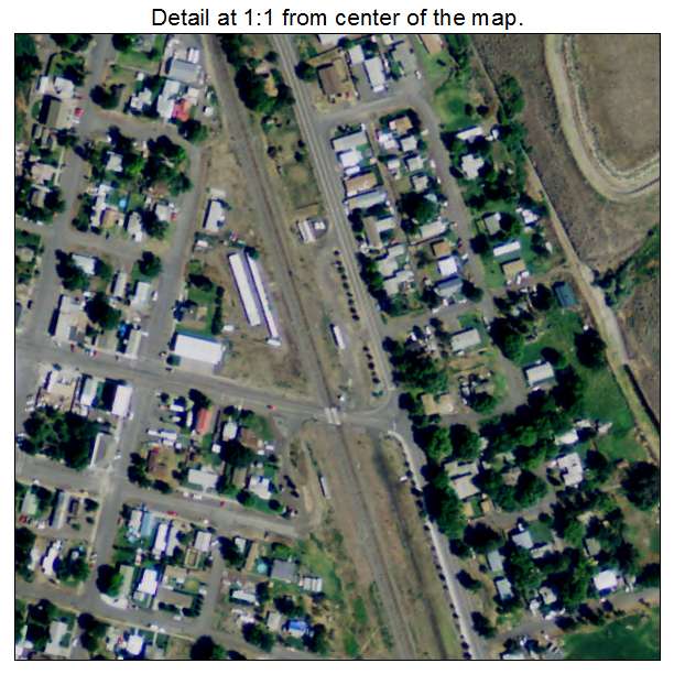 Echo, Oregon aerial imagery detail