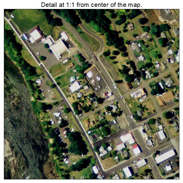 Elkton, Oregon aerial imagery detail