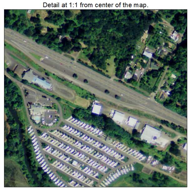 Eola, Oregon aerial imagery detail