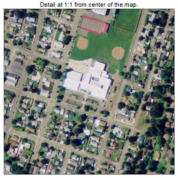 Estacada, Oregon aerial imagery detail
