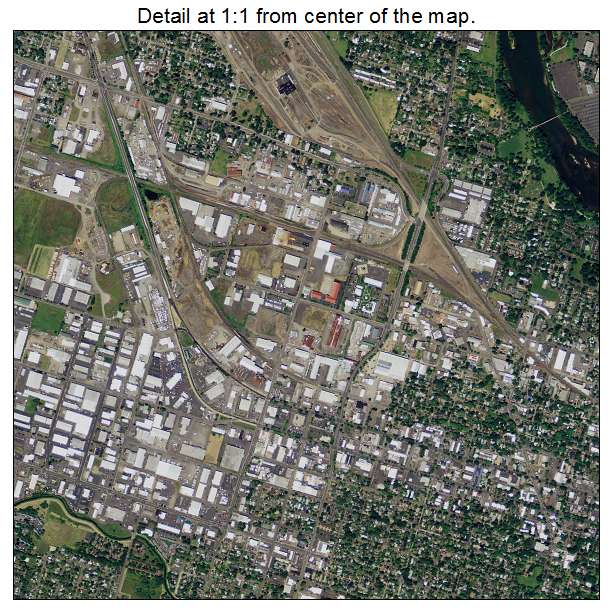 Eugene, Oregon aerial imagery detail