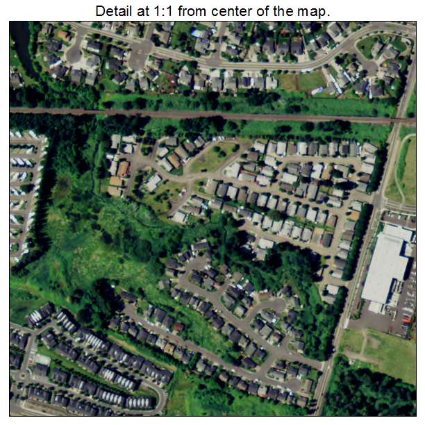 Fairview, Oregon aerial imagery detail