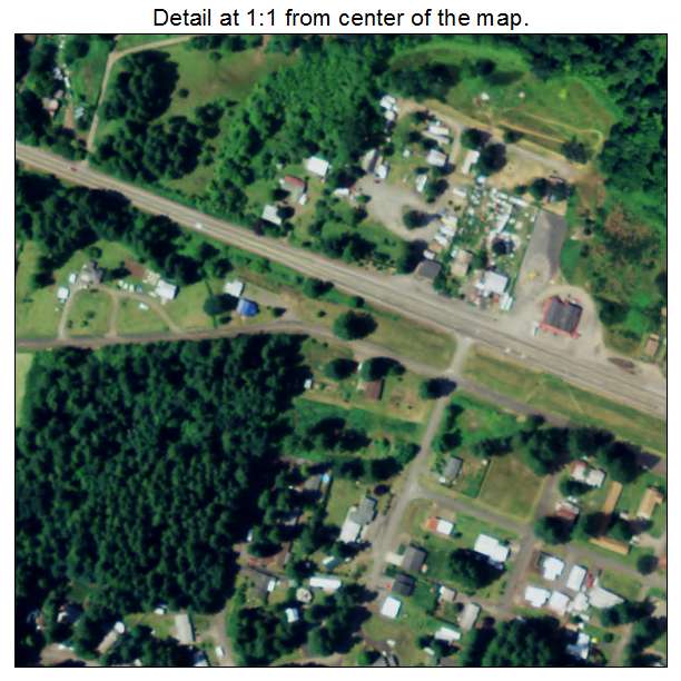 Gates, Oregon aerial imagery detail
