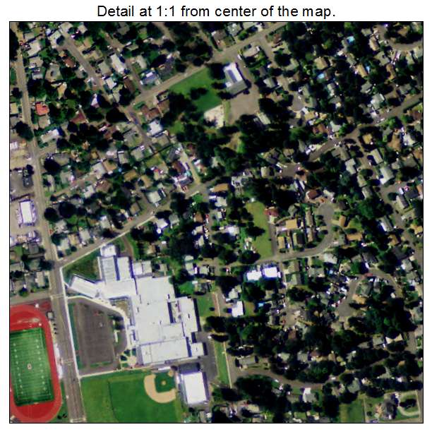 Gladstone, Oregon aerial imagery detail
