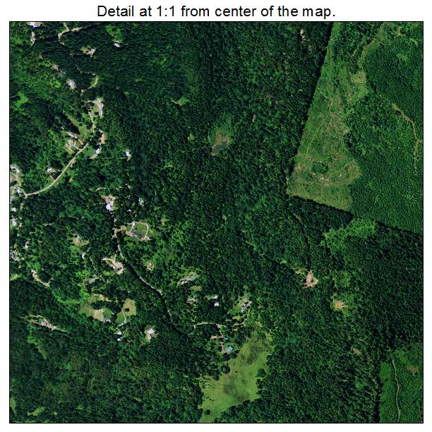 Glide, Oregon aerial imagery detail