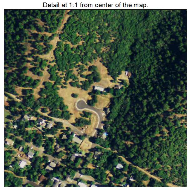 Gold Hill, Oregon aerial imagery detail