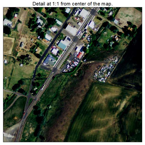 Grass Valley, Oregon aerial imagery detail