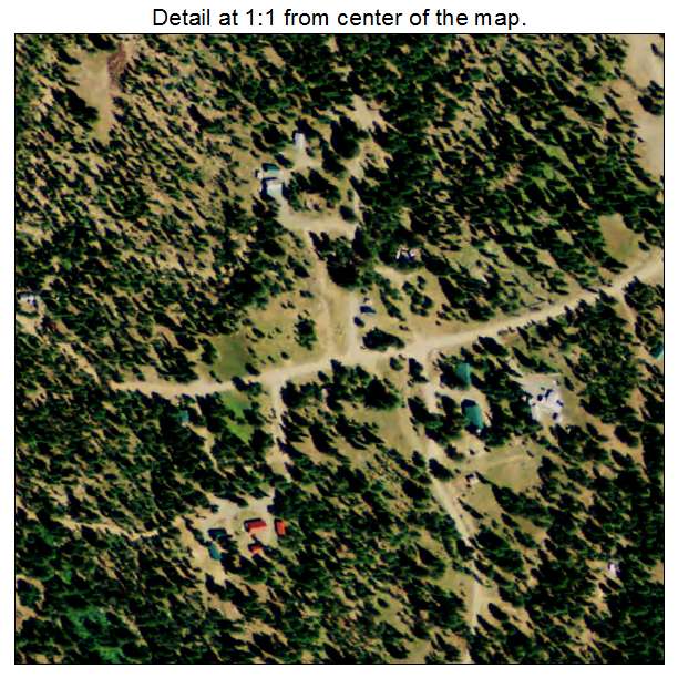 Greenhorn, Oregon aerial imagery detail
