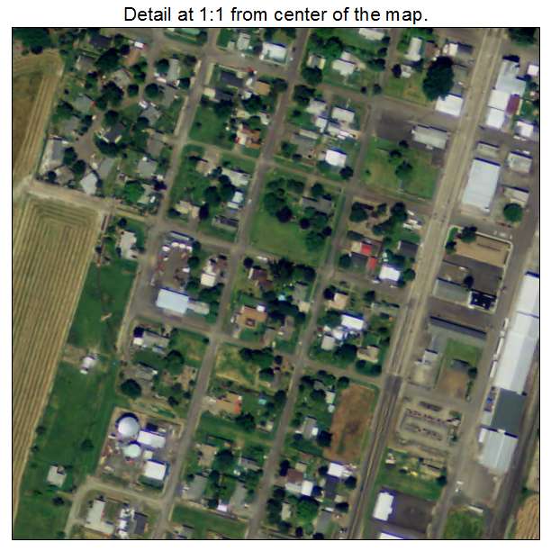 Halsey, Oregon aerial imagery detail