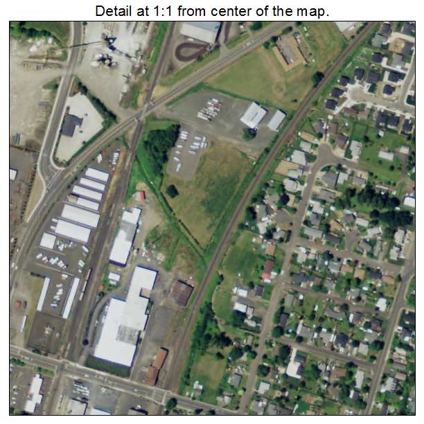 Harrisburg, Oregon aerial imagery detail