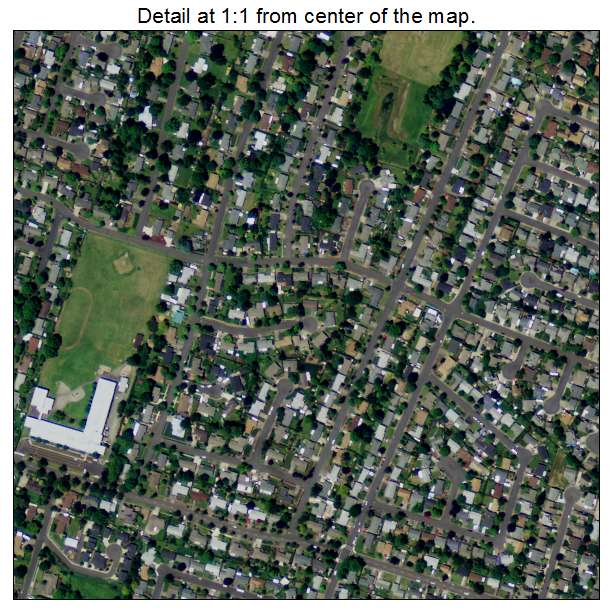 Hayesville, Oregon aerial imagery detail