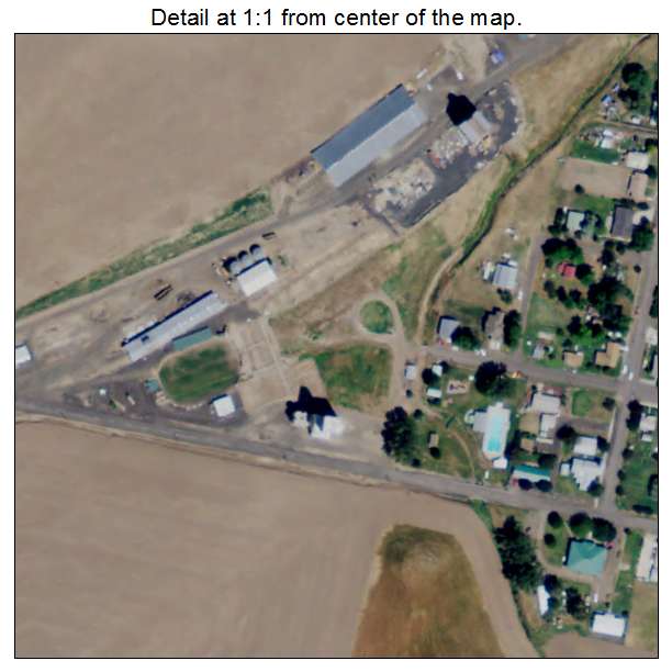 Helix, Oregon aerial imagery detail