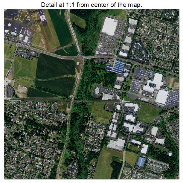 Hillsboro, Oregon aerial imagery detail
