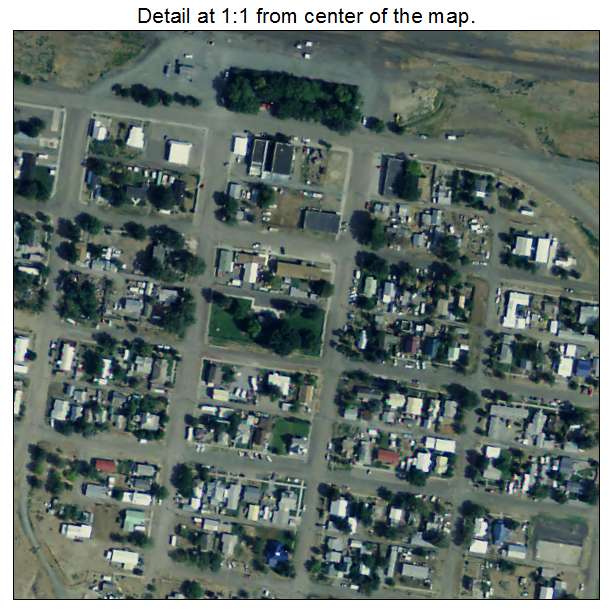 Huntington, Oregon aerial imagery detail